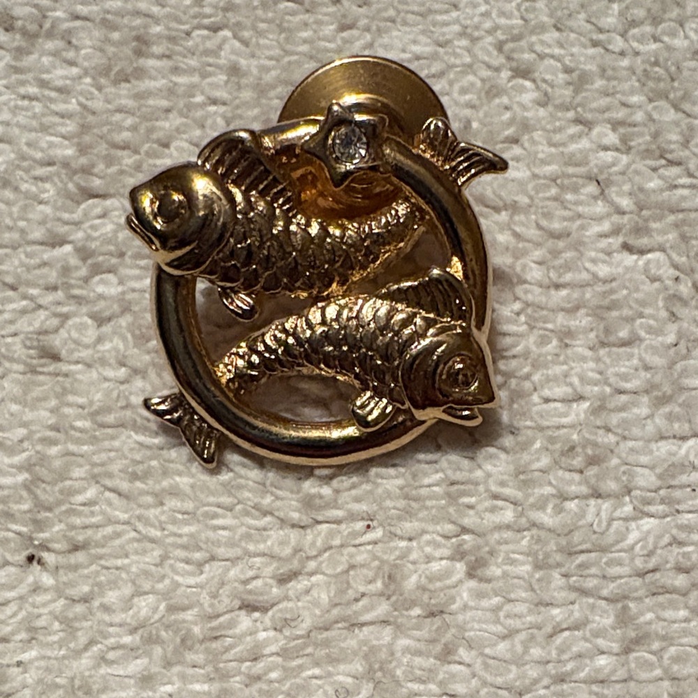 Gold Fish Pin